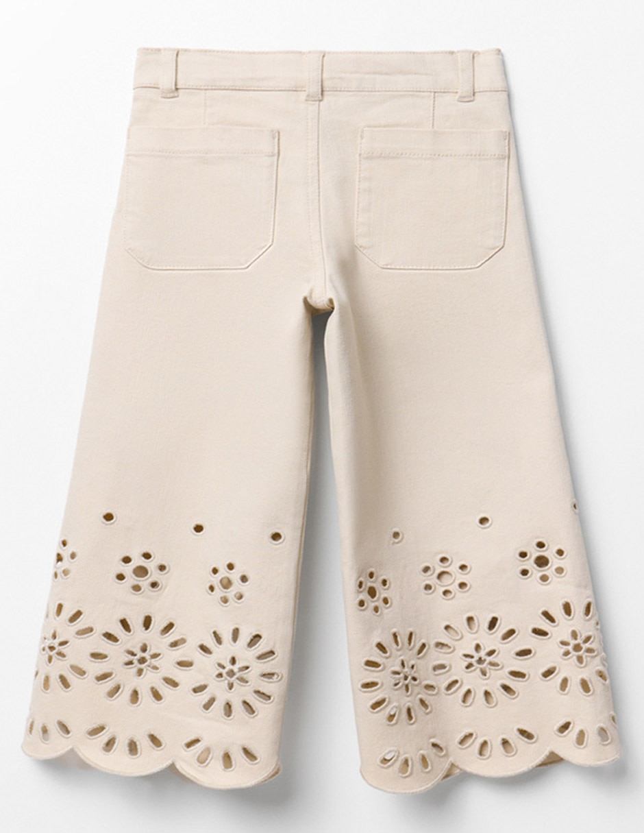 PANTALON BAJO BORDADO 8