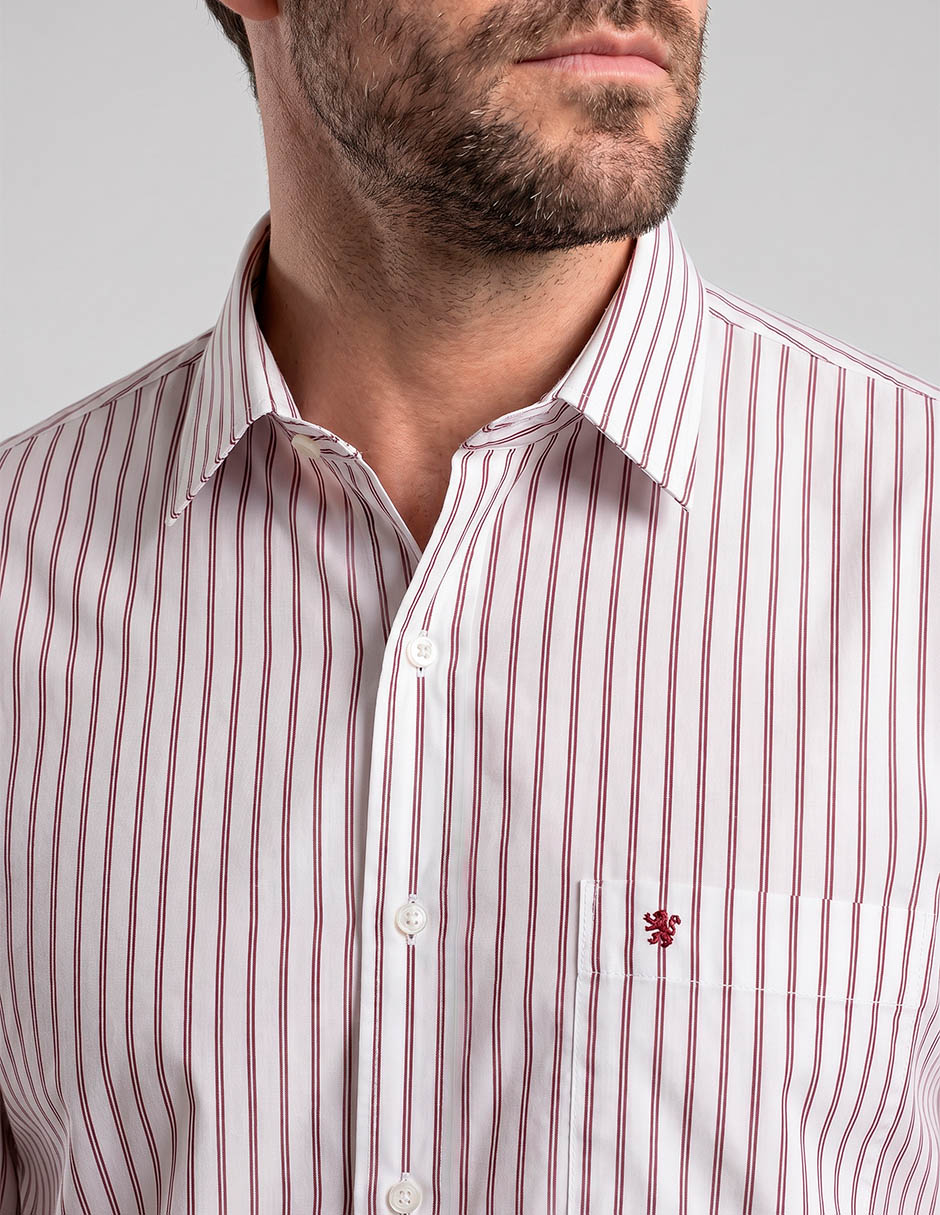 Camisa formal manchester y algodón manga larga para hombre