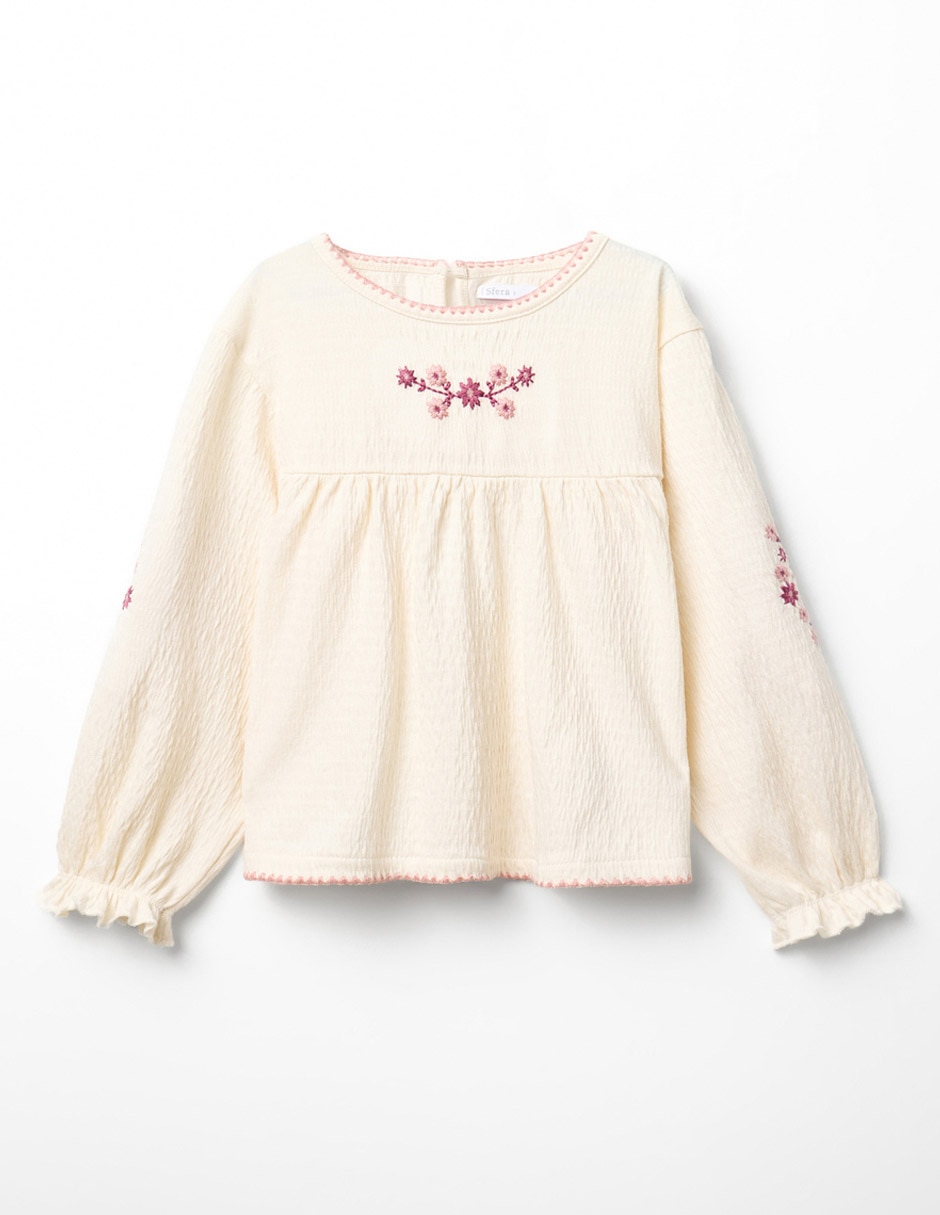 Playera manga larga para niña Playera manga larga para niña